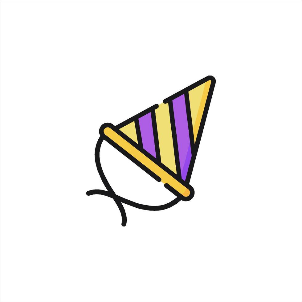 A party hat icon on a white background vector