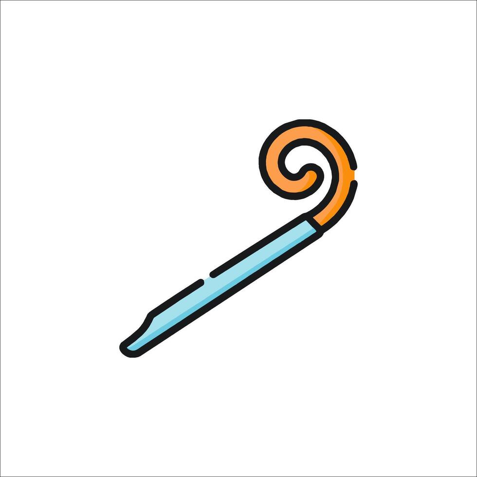 A knitting needle icon on a white background vector