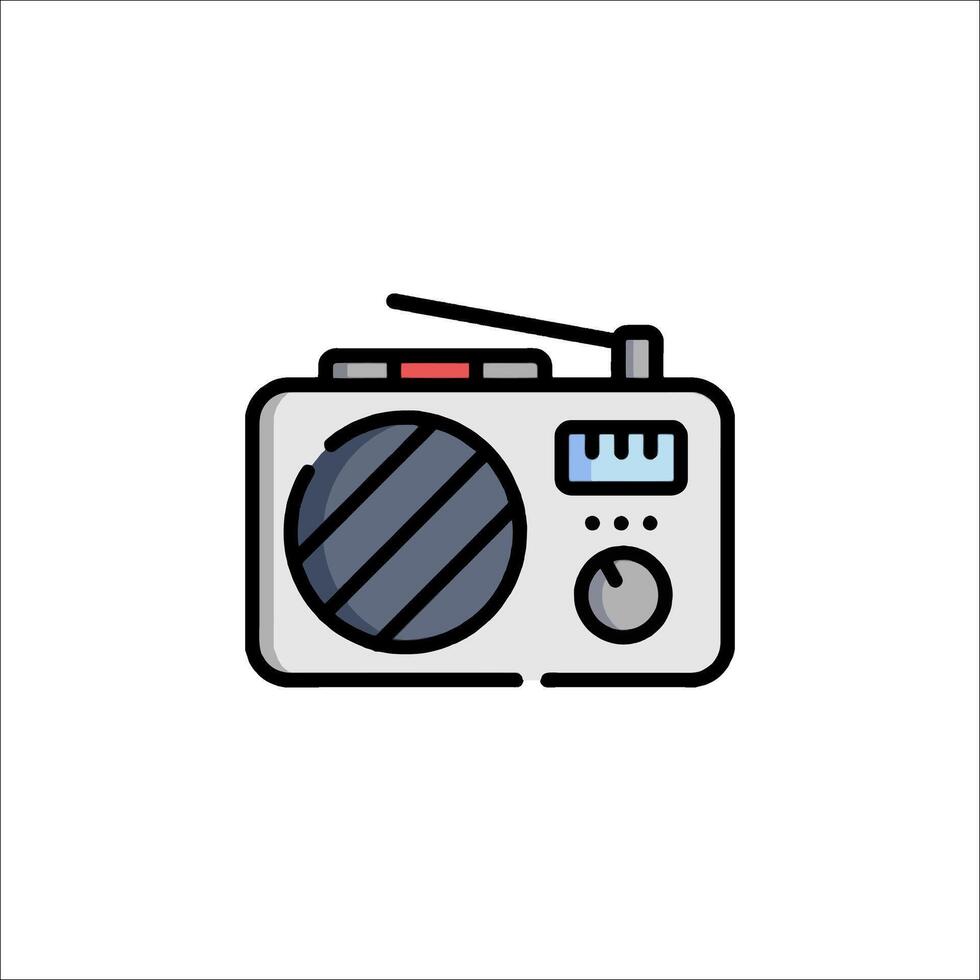 Radio icon illustration vector