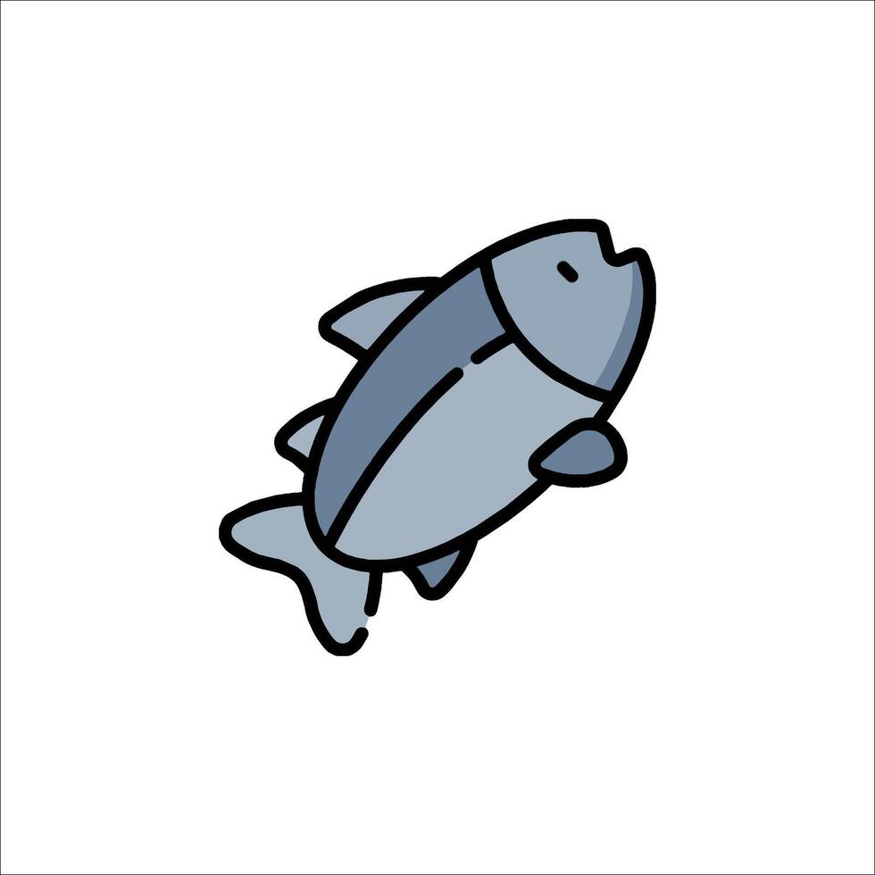 Fish icon illustration vector
