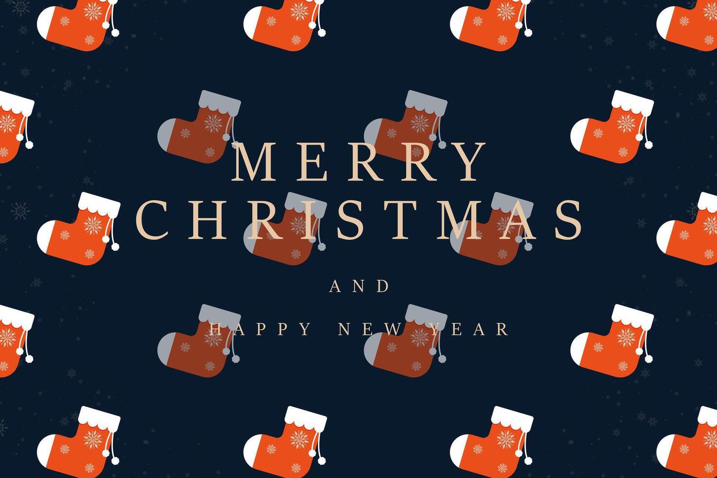 A winter socks pattern for sheet, wall paper, poster, greeting banner. used for Merry Christmas and Happy New Year Greeting Cards. illustration concepts vector
