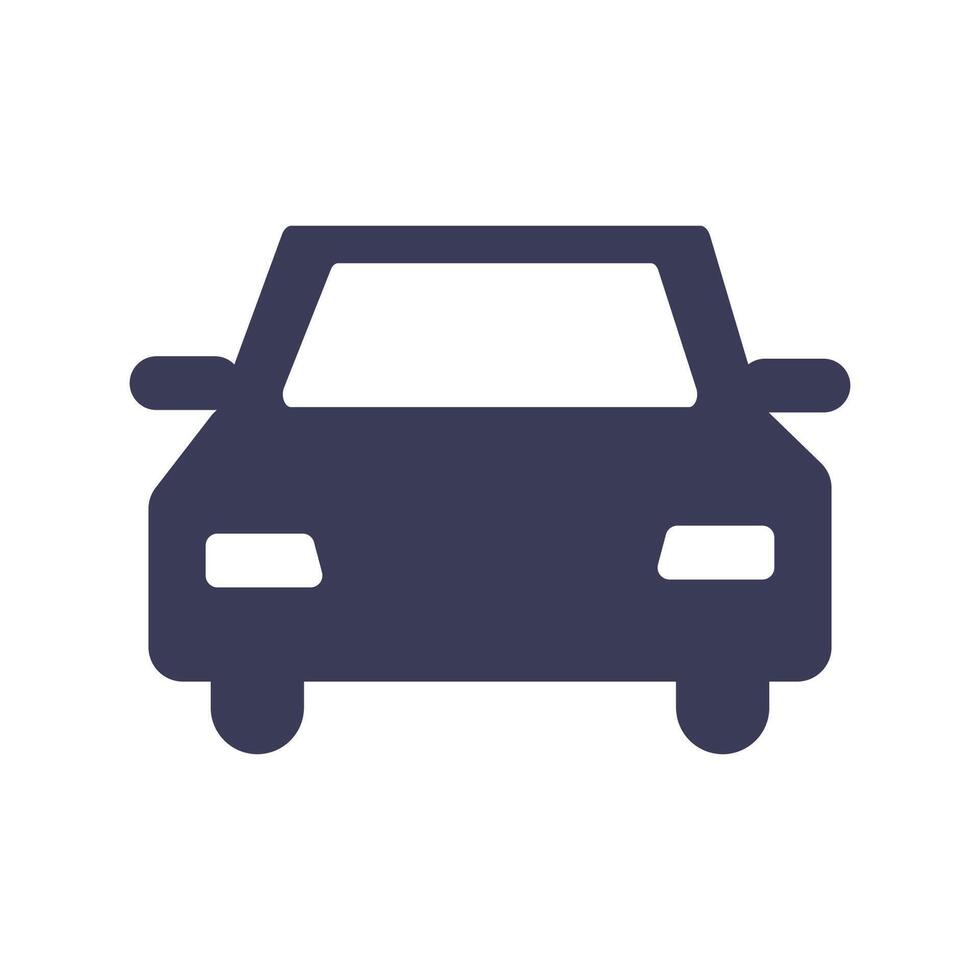 Car Icon editable , Car Black simple Icon vector