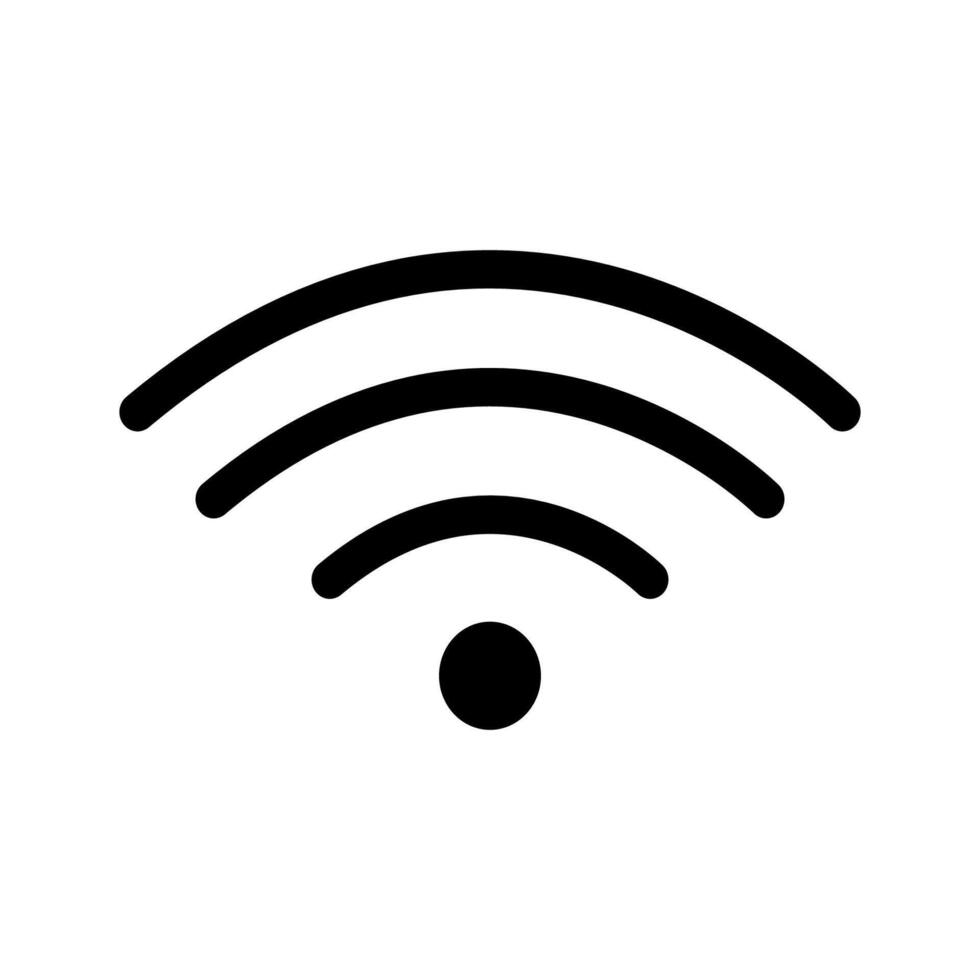 Wifi icon wi-fi network linear icon signal sign and symbol Wifi icon wireless internet signal element flat symbol vector