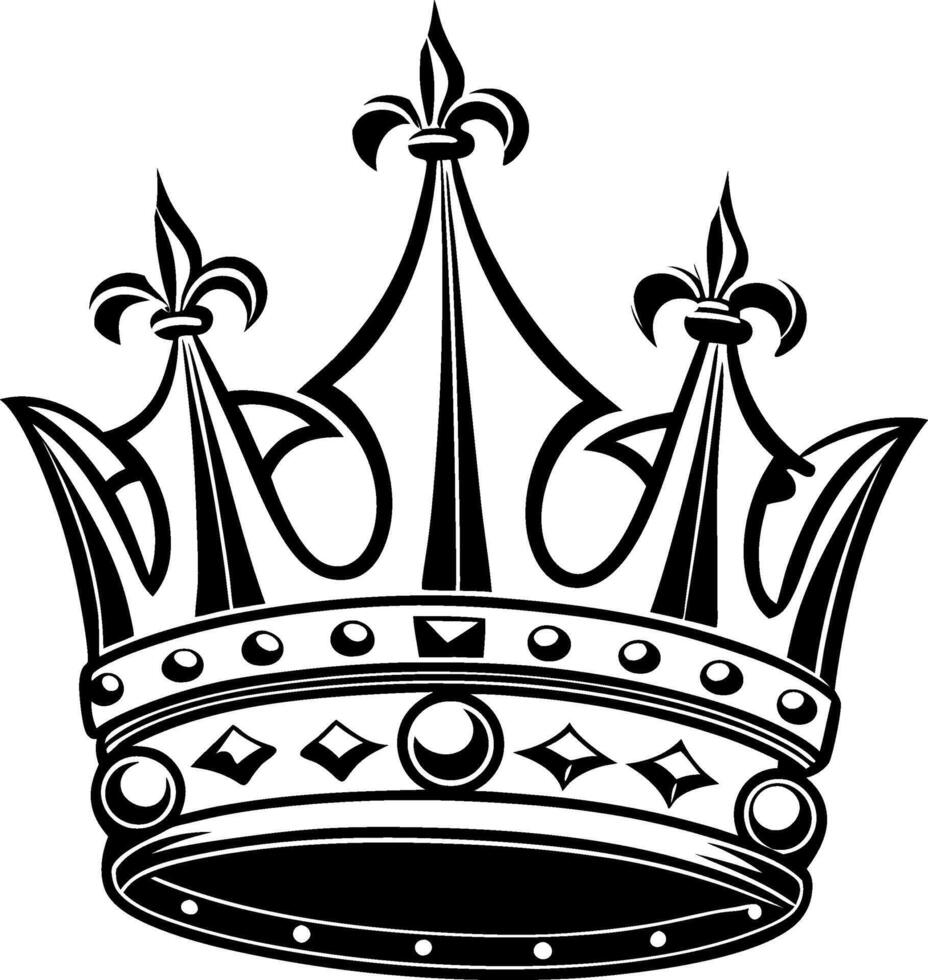 A crown with the word crown on it vector