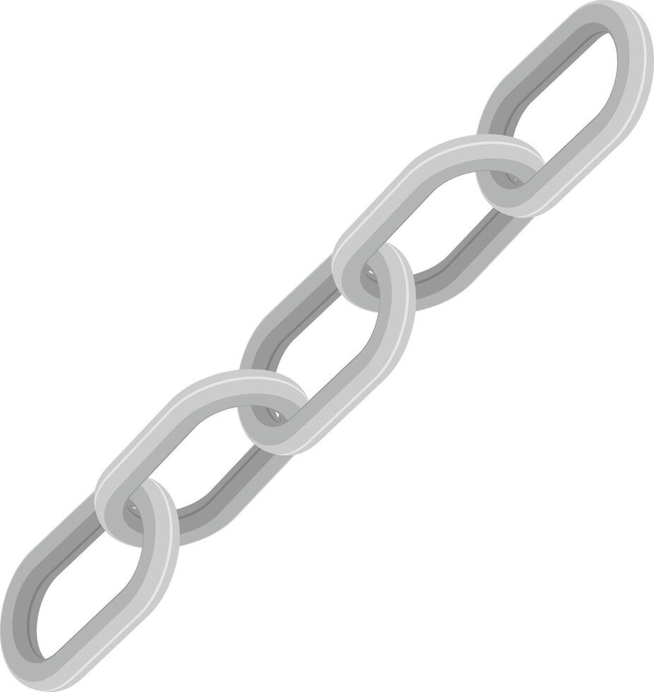 3D Isometric Chain Link vector