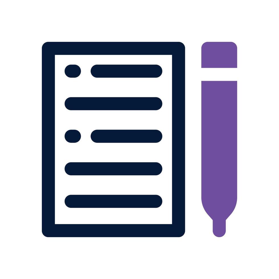 Contract icon. dual tone icon for your website, mobile, presentation, and logo design. vector