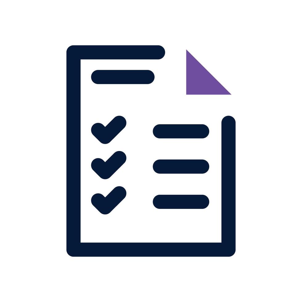 Check List icon. dual tone icon for your website, mobile, presentation, and logo design. vector