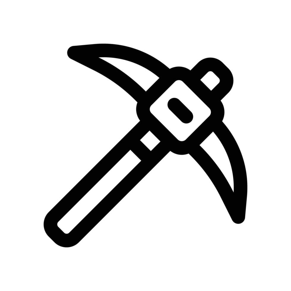 pickaxe icon. line icon for your website, mobile, presentation, and logo design. vector