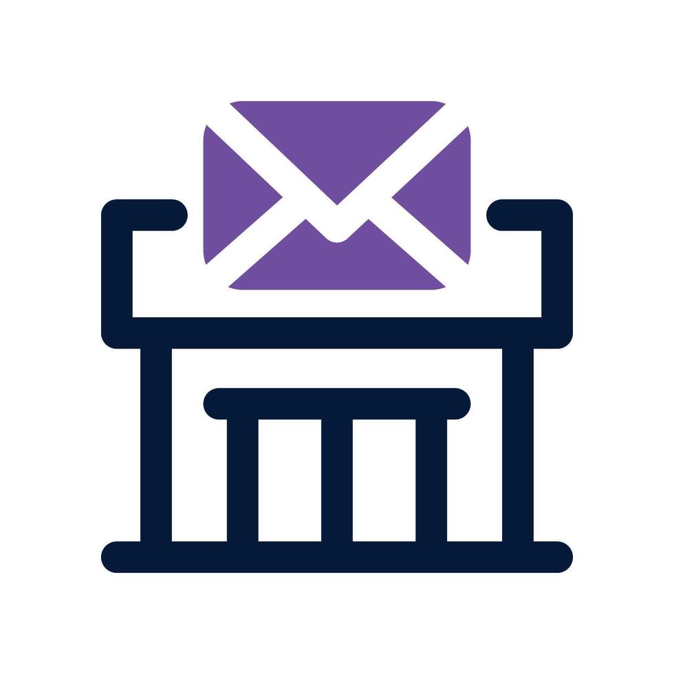 pos office icon. dual tone icon for your website, mobile, presentation, and logo design. vector