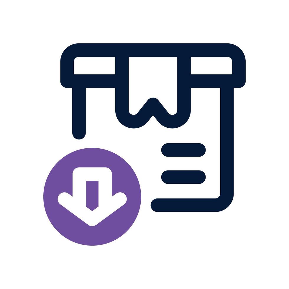 import icon. dual tone icon for your website, mobile, presentation, and logo design. vector