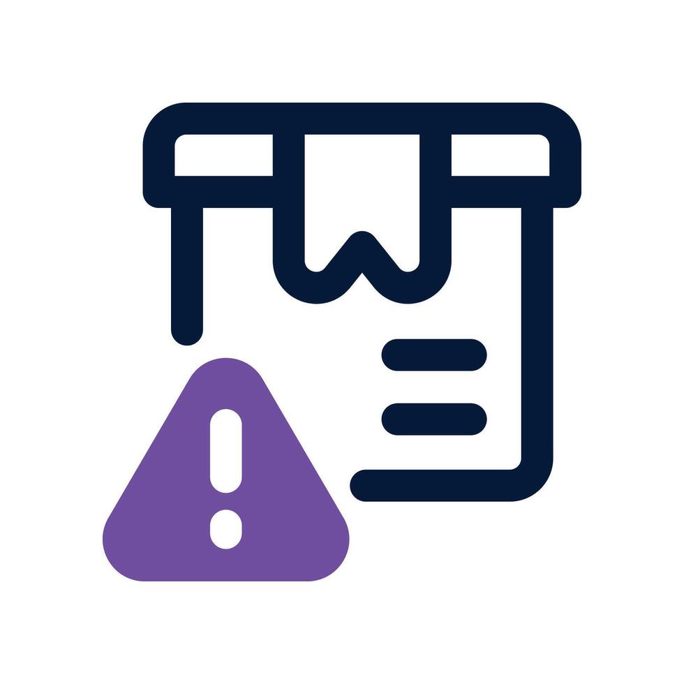alert icon. dual tone icon for your website, mobile, presentation, and logo design. vector