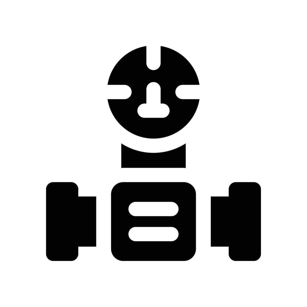 water meter icon. glyph icon for your website, mobile, presentation, and logo design. vector
