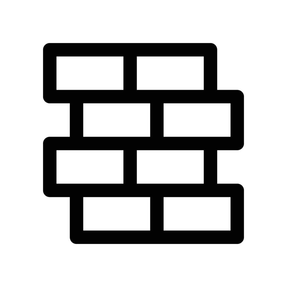 brick icon. line icon for your website, mobile, presentation, and logo design. vector