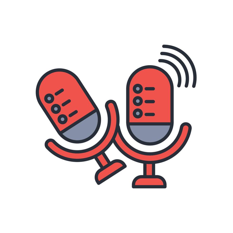 Voice control icon. .Editable stroke.linear style sign for use web design,logo.Symbol illustration. vector