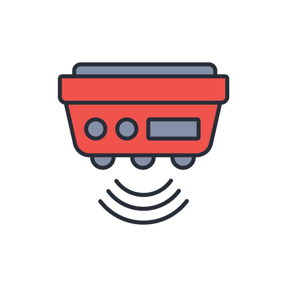 motion sensor icon. .Editable stroke.linear style sign for use web design,logo.Symbol illustration. vector