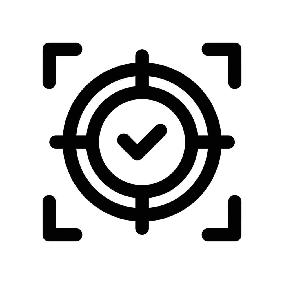 Goal icon. line icon for your website, mobile, presentation, and logo design. vector