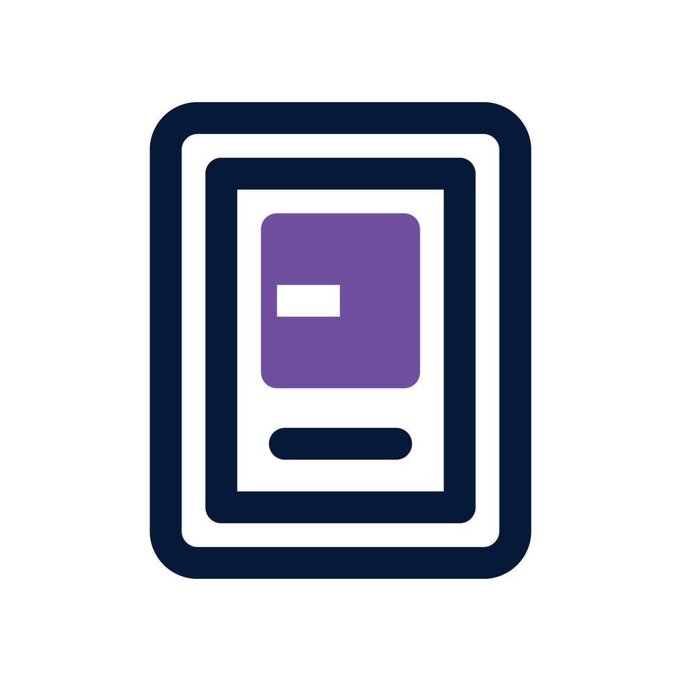 Tablet icon. dual tone icon for your website, mobile, presentation, and logo design. vector
