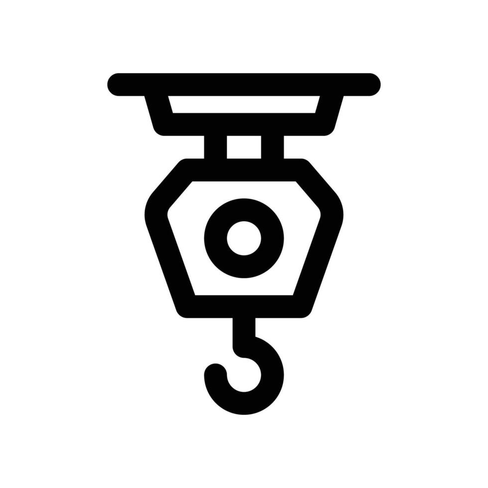 hook icon. line icon for your website, mobile, presentation, and logo design. vector