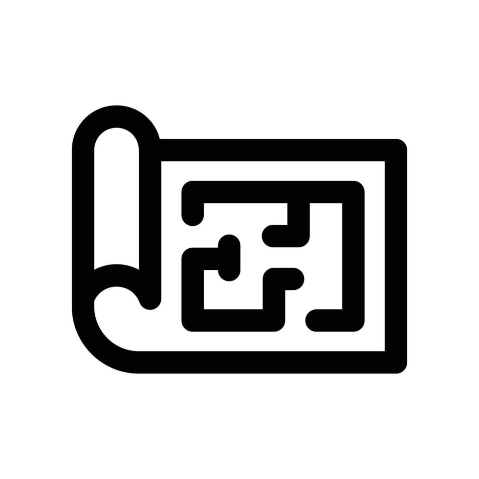 blueprint icon. line icon for your website, mobile, presentation, and logo design. vector