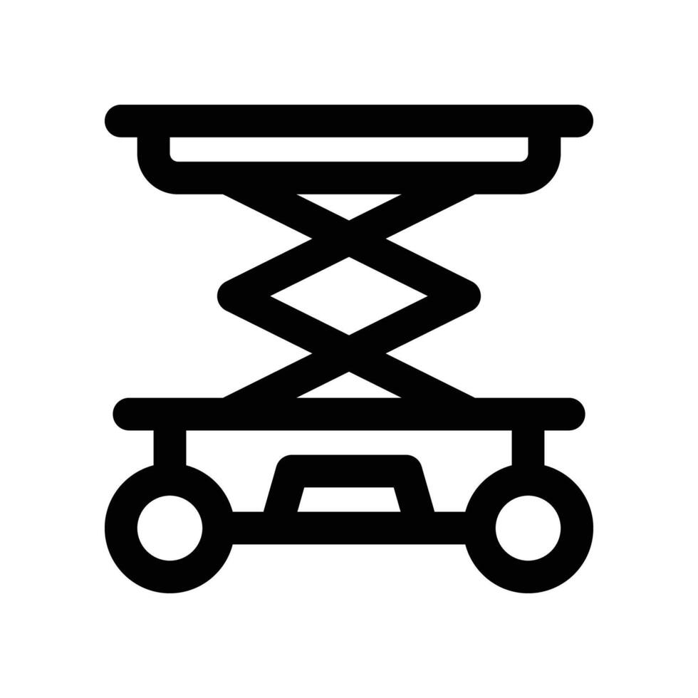 scissor lift icon. line icon for your website, mobile, presentation, and logo design. vector
