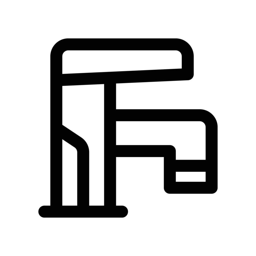 faucet icon. line icon for your website, mobile, presentation, and logo design. vector