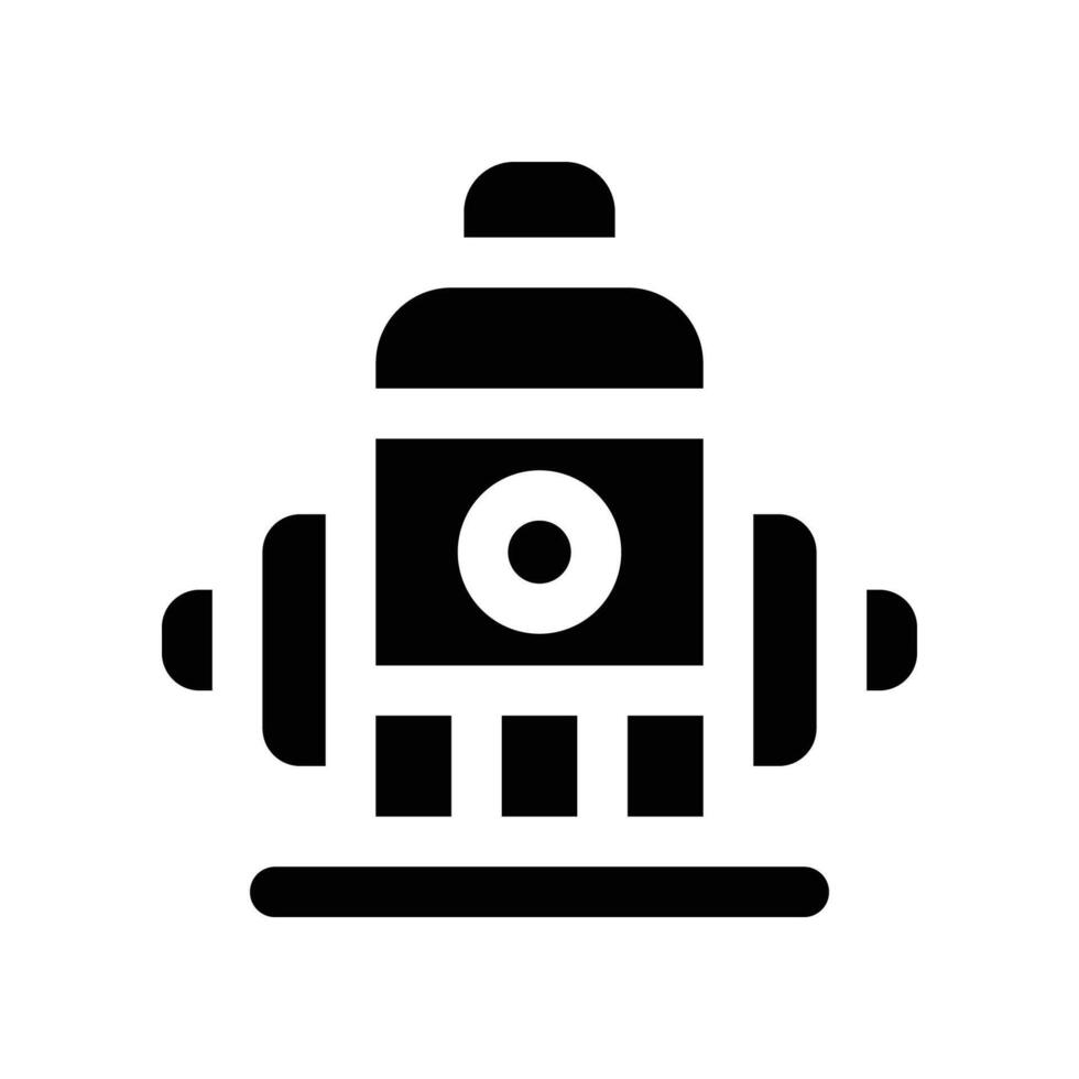 fire hydrant icon. glyph icon for your website, mobile, presentation, and logo design. vector