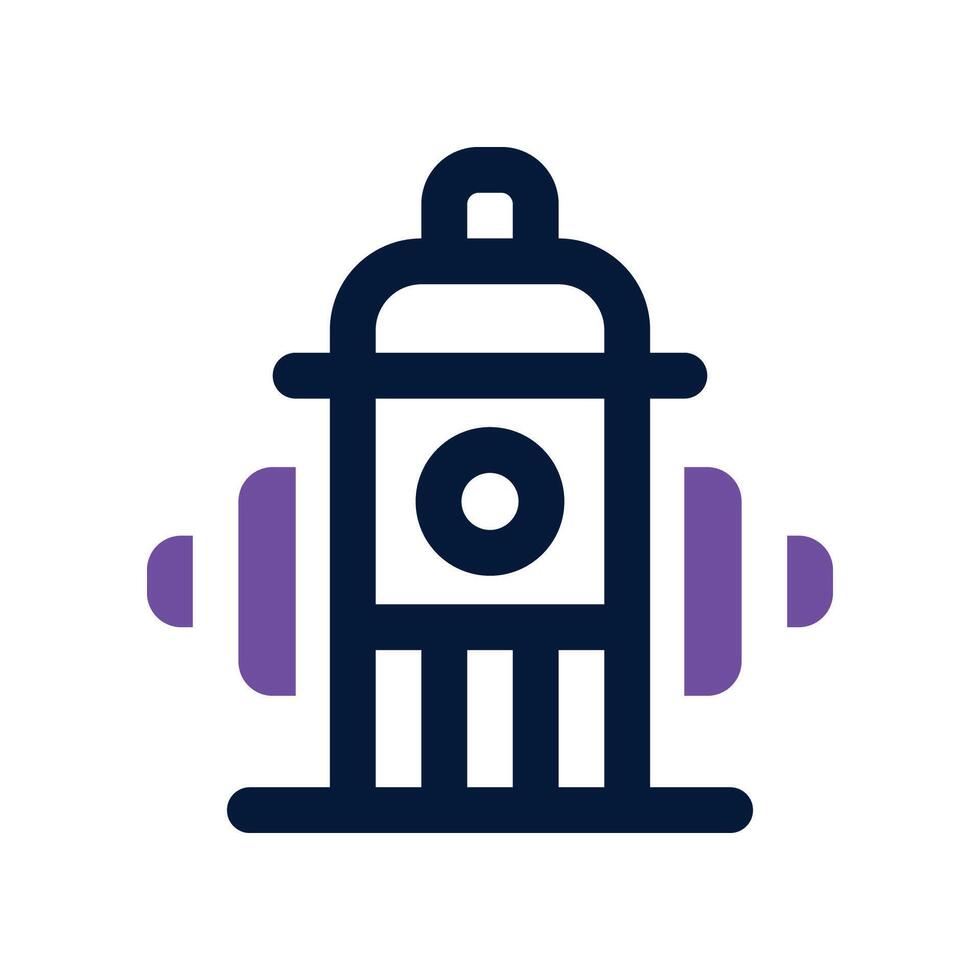 fire hydrant icon. dual tone icon for your website, mobile, presentation, and logo design. vector
