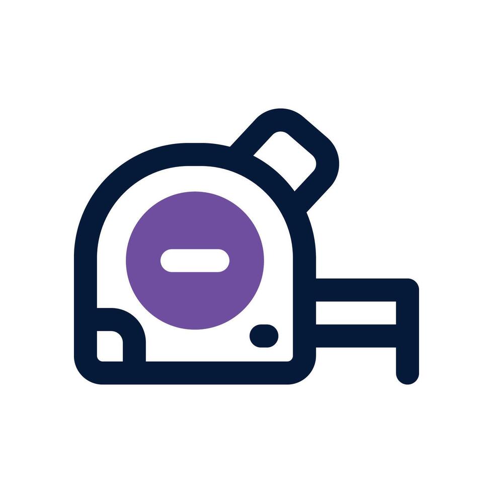 measuring tape icon. dual tone icon for your website, mobile, presentation, and logo design. vector