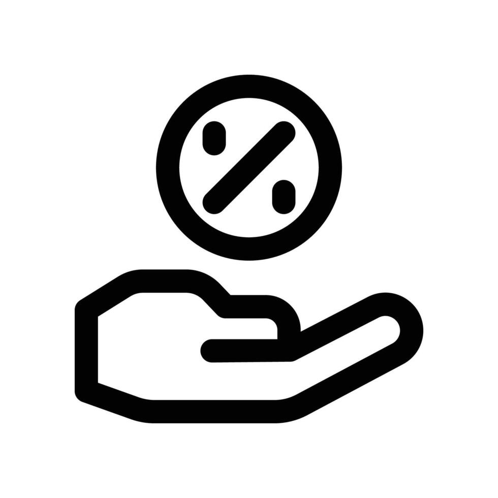 discount icon. line icon for your website, mobile, presentation, and logo design. vector