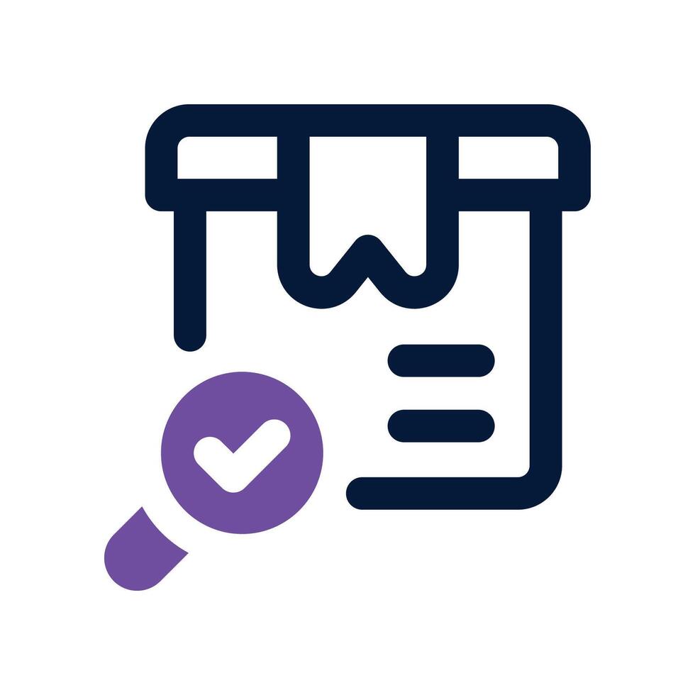 search icon. dual tone icon for your website, mobile, presentation, and logo design. vector