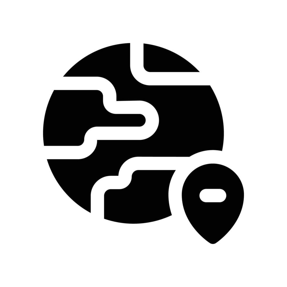 worldwide icon. glyph icon for your website, mobile, presentation, and logo design. vector