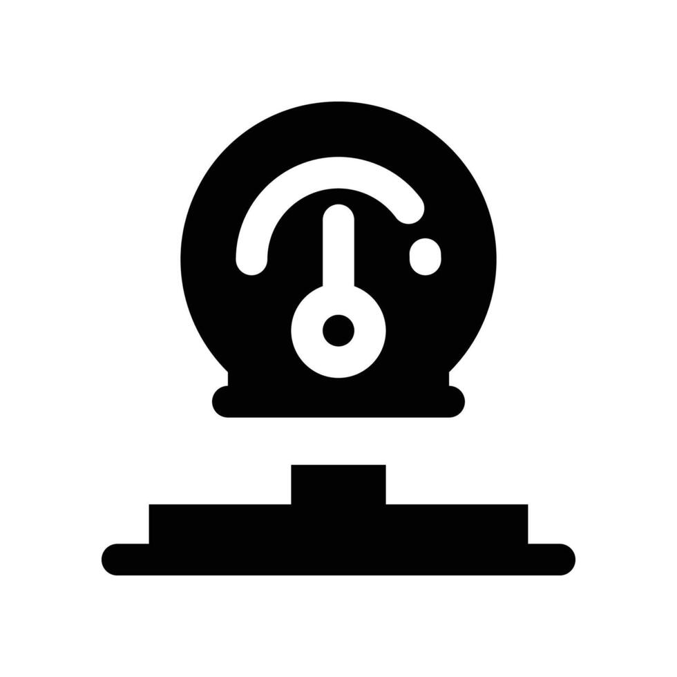pressure gauge icon. glyph icon for your website, mobile, presentation, and logo design. vector