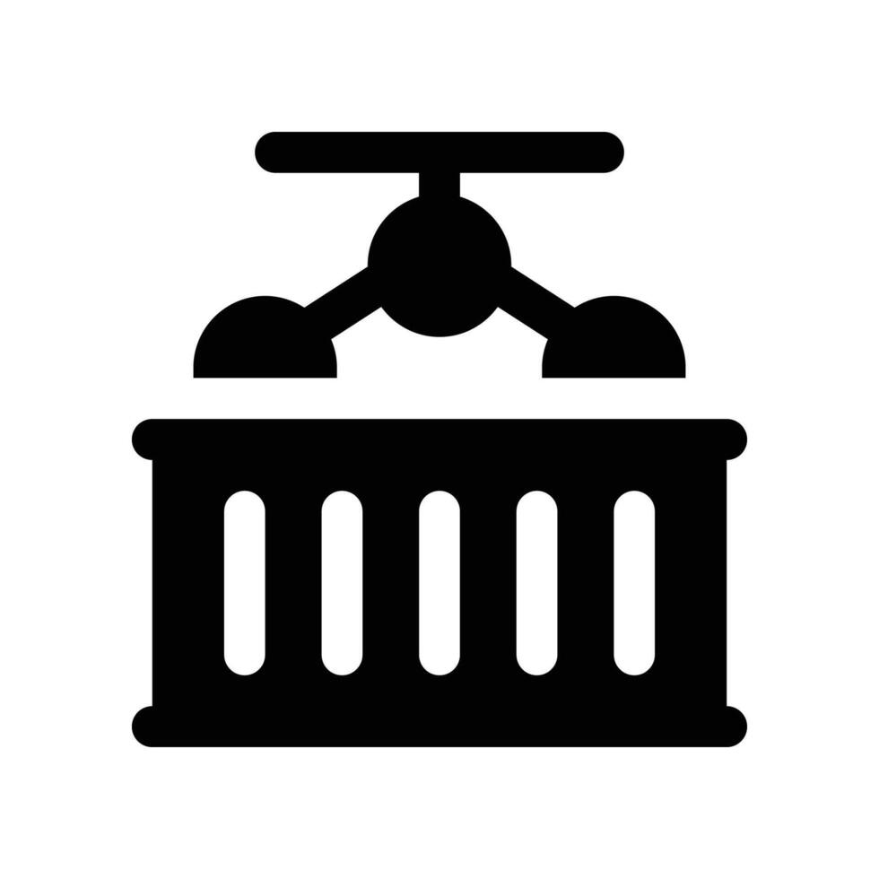 container icon. glyph icon for your website, mobile, presentation, and logo design. vector
