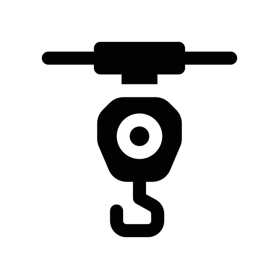 hook container icon. glyph icon for your website, mobile, presentation, and logo design. vector
