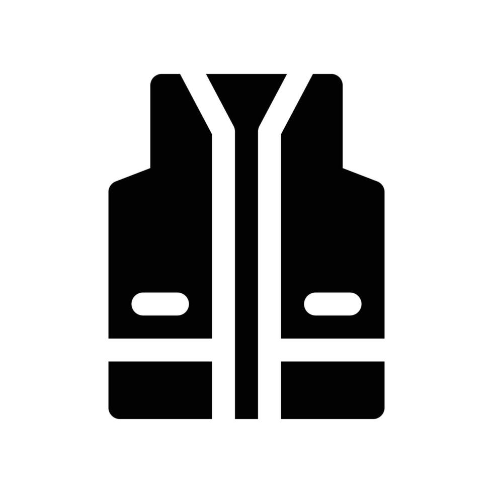 vest icon. glyph icon for your website, mobile, presentation, and logo design. vector