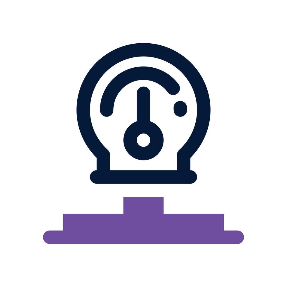 pressure gauge icon. dual tone icon for your website, mobile, presentation, and logo design. vector