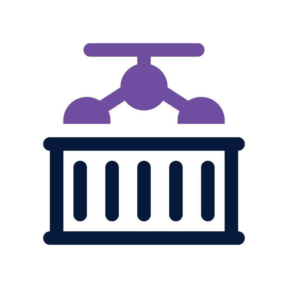 container icon. dual tone icon for your website, mobile, presentation, and logo design. vector