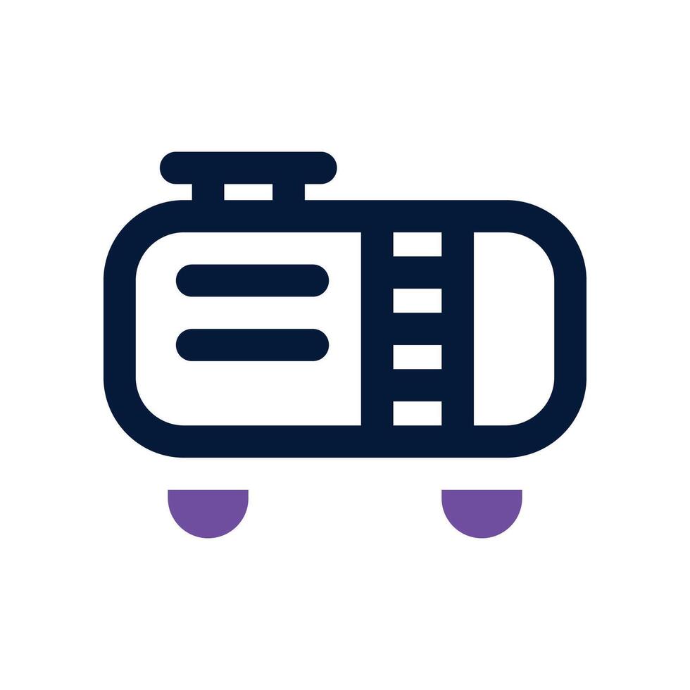 tanker icon. dual tone icon for your website, mobile, presentation, and logo design. vector