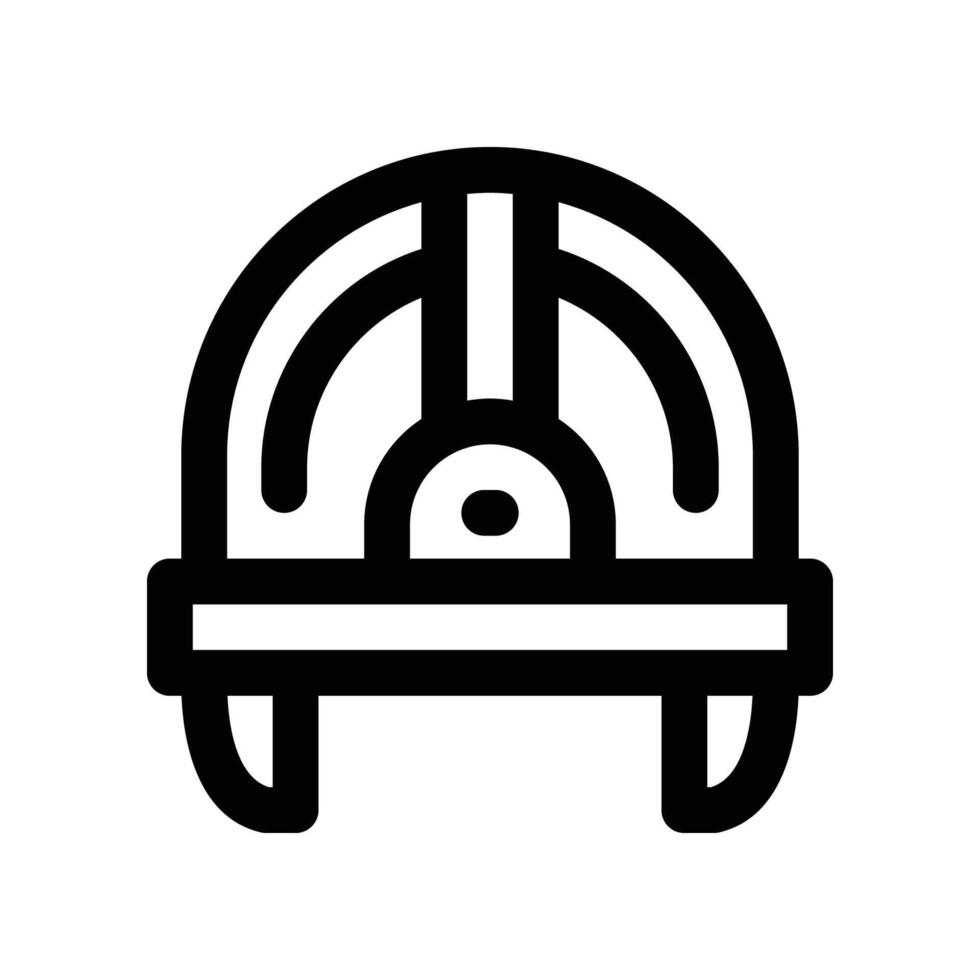 helmet icon. line icon for your website, mobile, presentation, and logo design. vector