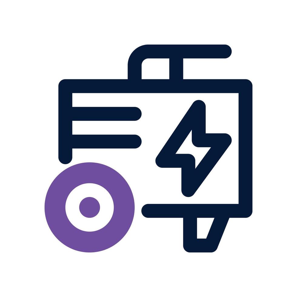 generator icon. dual tone icon for your website, mobile, presentation, and logo design. vector