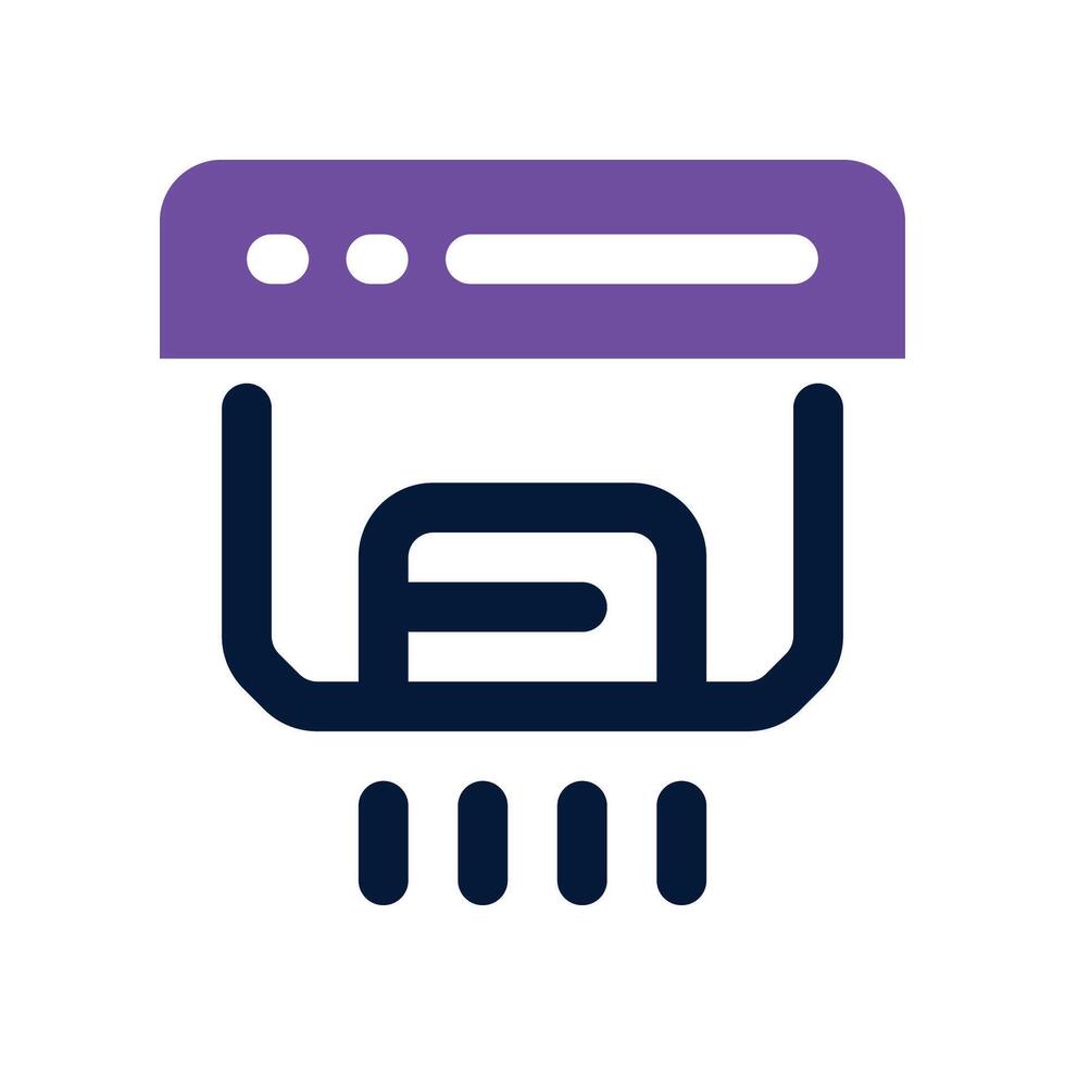 smoke detector icon. dual tone icon for your website, mobile, presentation, and logo design. vector