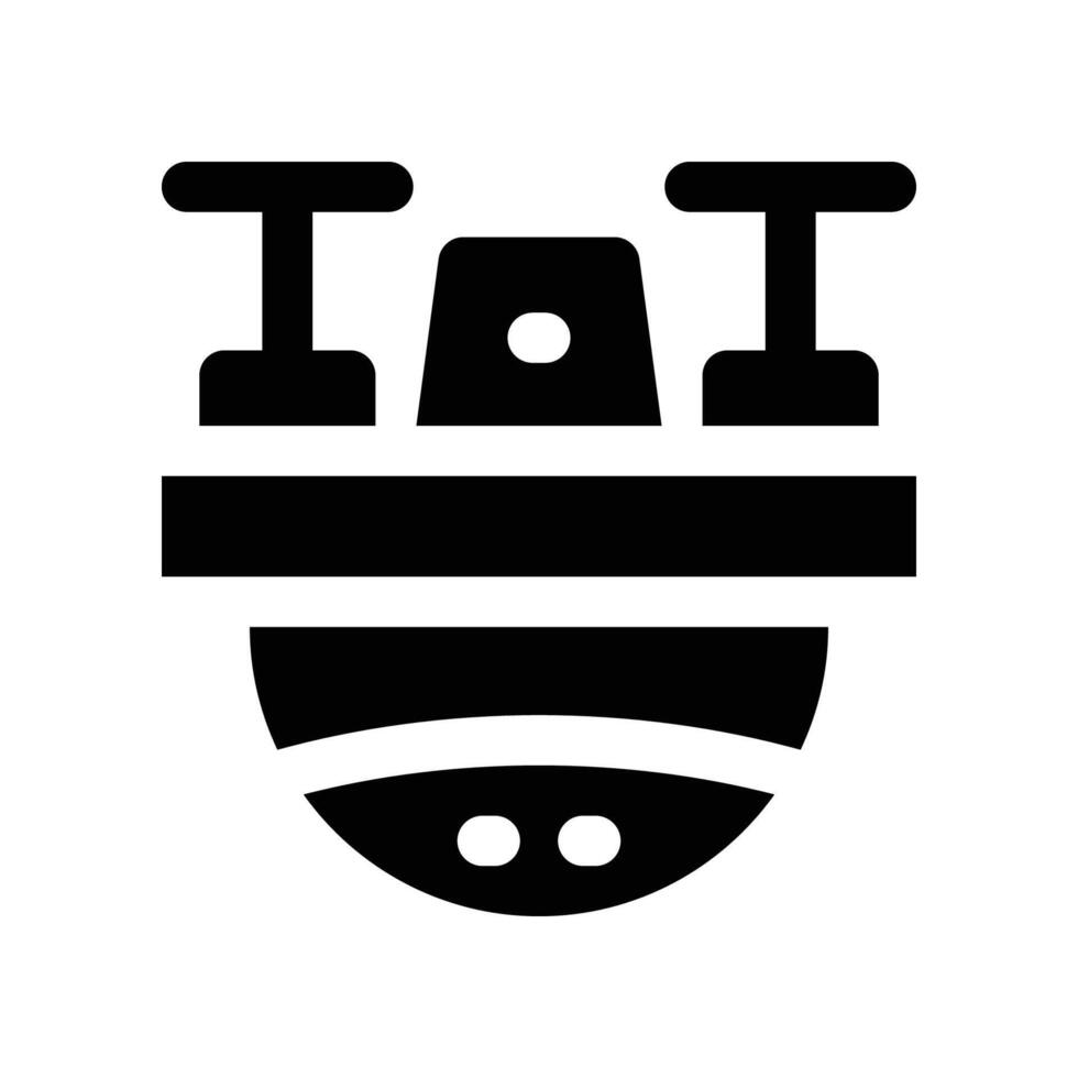 drone icon. glyph icon for your website, mobile, presentation, and logo design. vector