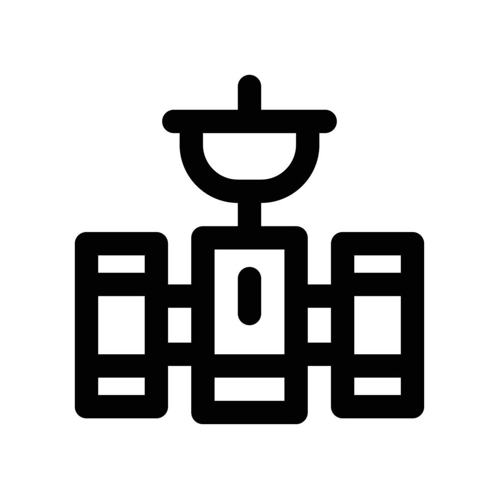 satellite icon. line icon for your website, mobile, presentation, and logo design. vector