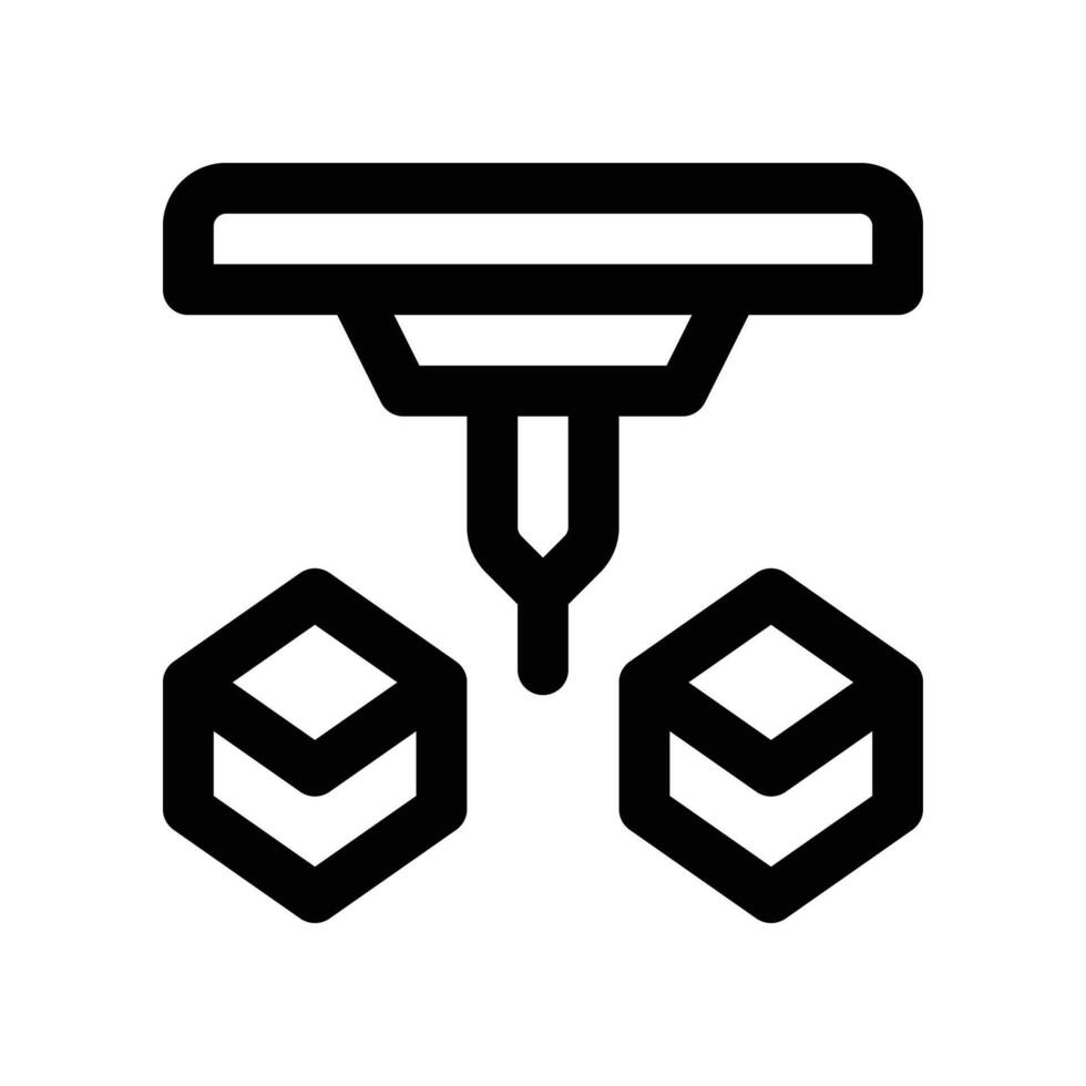 printing icon. line icon for your website, mobile, presentation, and logo design. vector