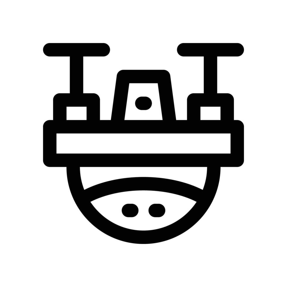 drone icon. line icon for your website, mobile, presentation, and logo design. vector