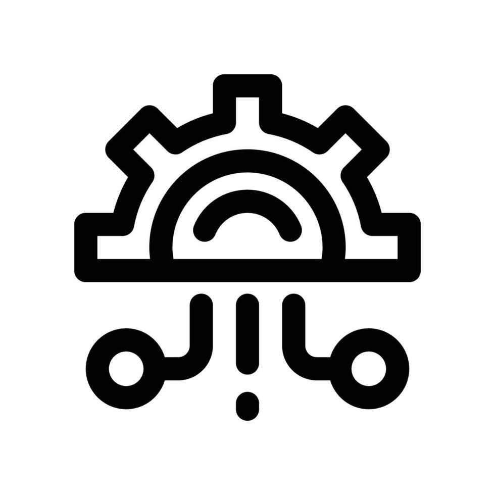 data integration icon. line icon for your website, mobile, presentation, and logo design. vector