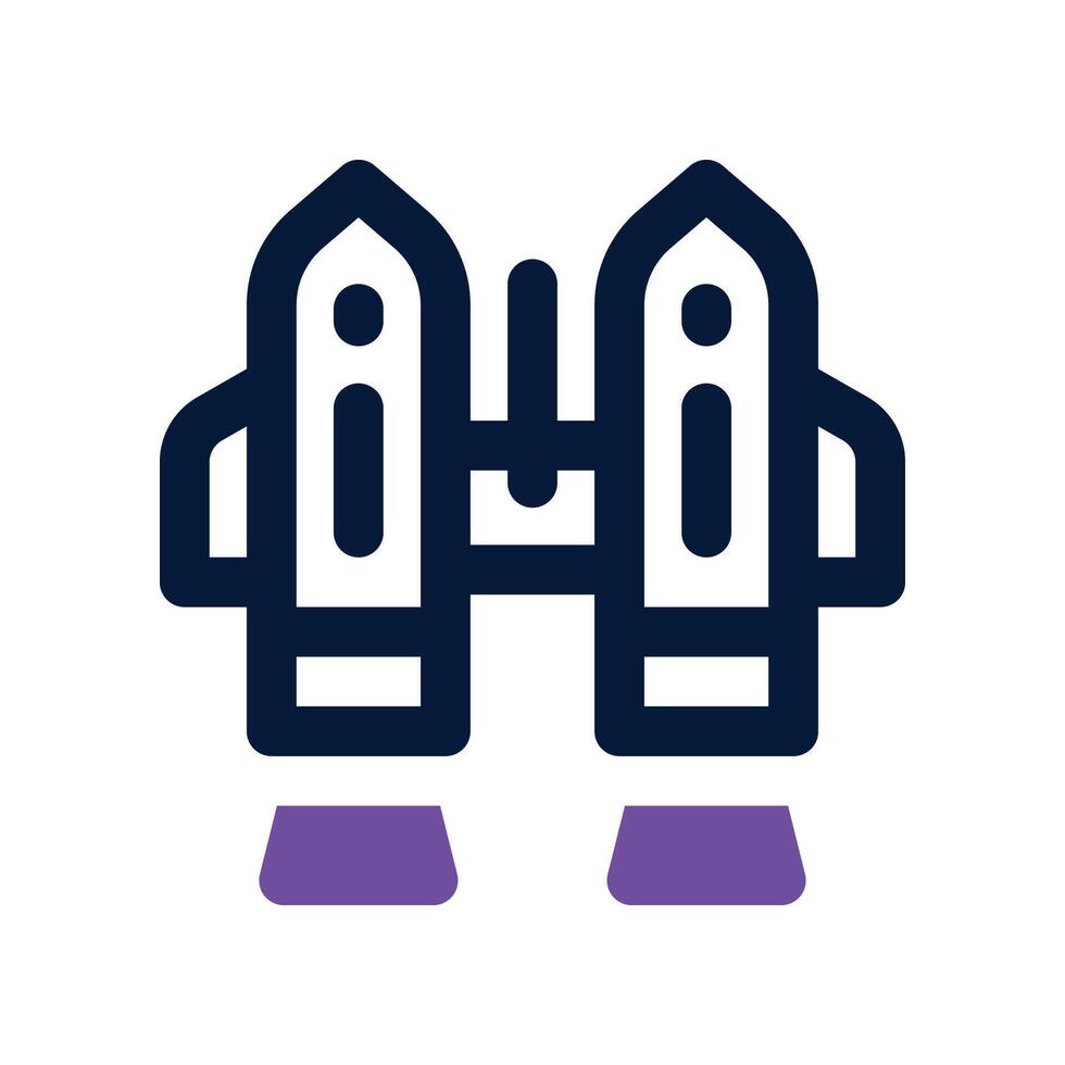 jet pack icon. dual tone icon for your website, mobile, presentation, and logo design. vector