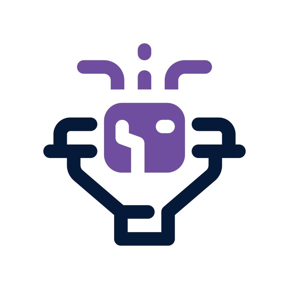 funnel icon. dual tone icon for your website, mobile, presentation, and logo design. vector