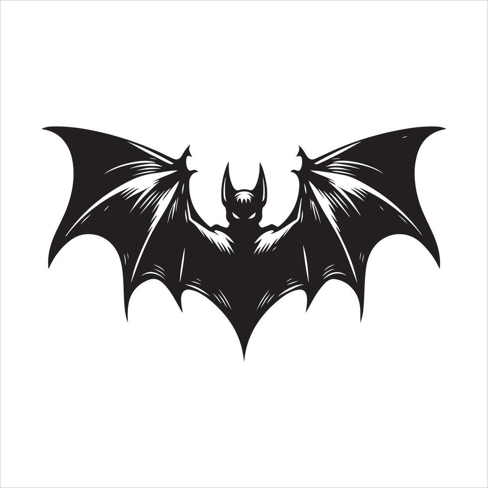 Bat silhouette EPS illustration vector