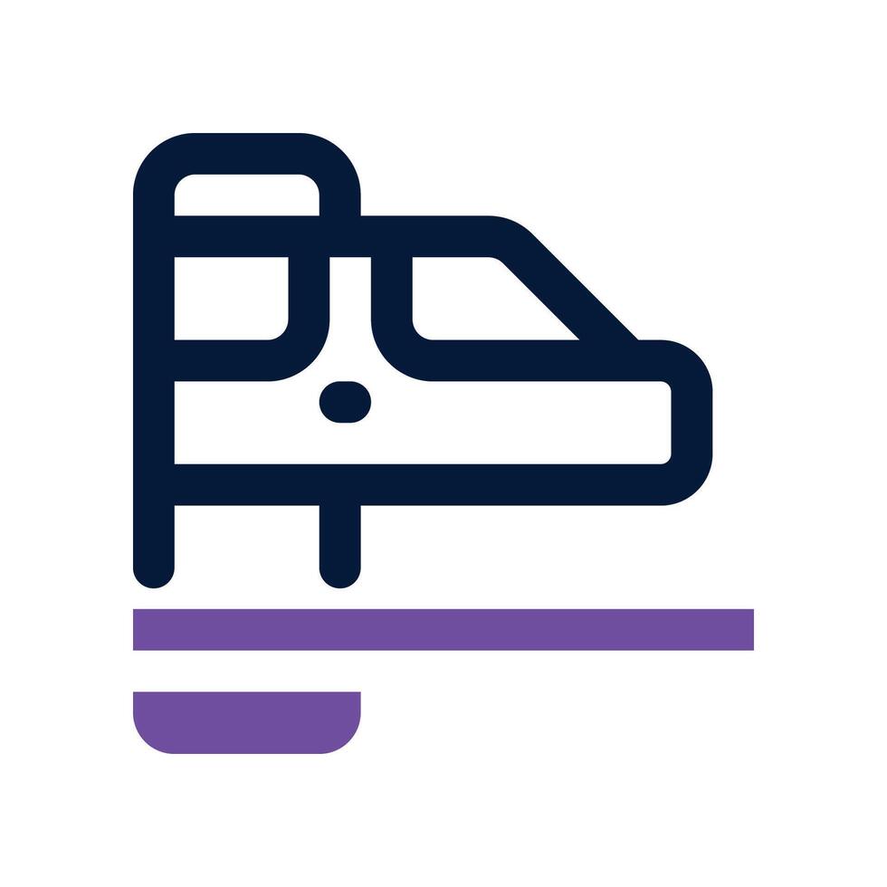 train icon. dual tone icon for your website, mobile, presentation, and logo design. vector